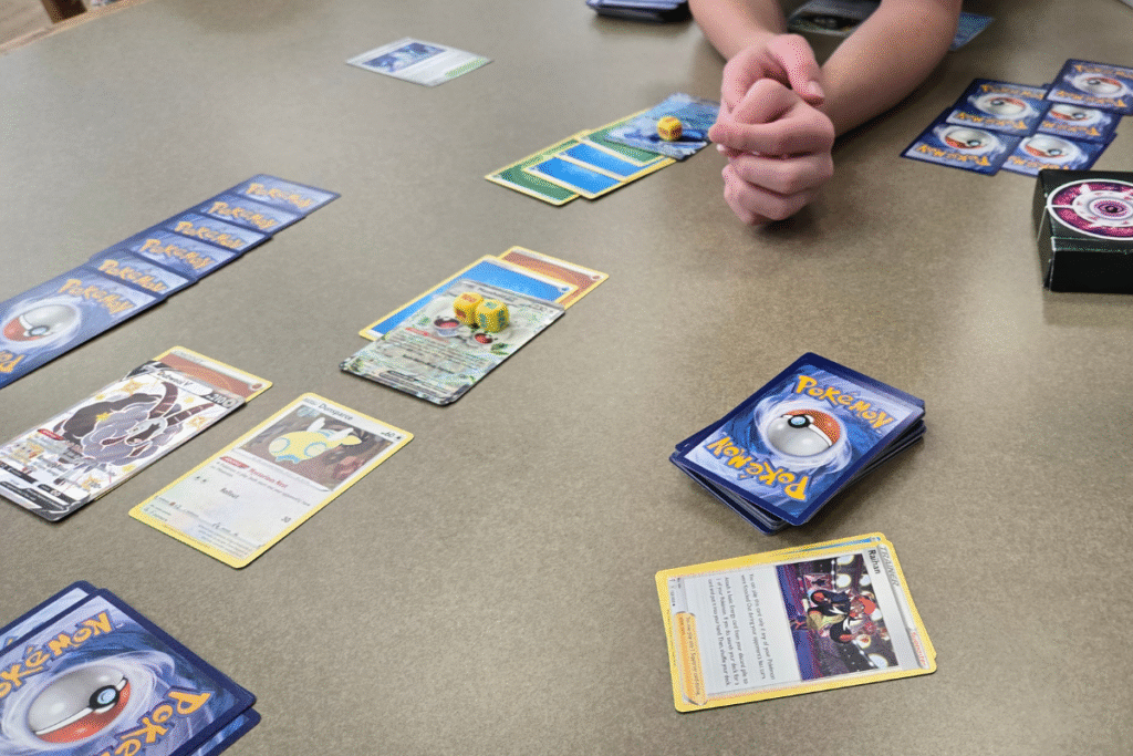 Playing Pokemon as a way to sneak in learning.
